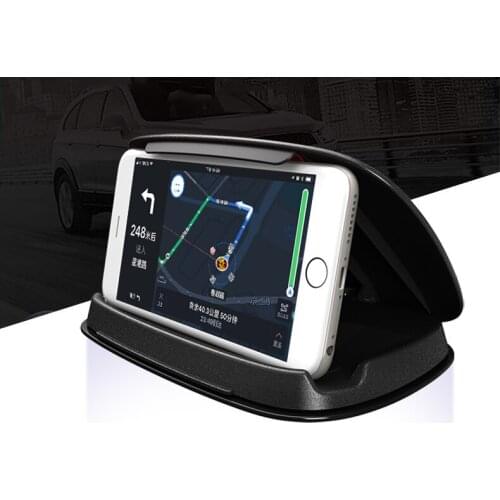 Car Navigator Phone Holder Support Center Console Desk Top Bottom Cover Type GPS Bracket Car Interior Accessories Anti Slip