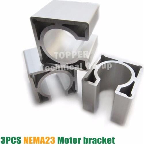 Free shipping! 3Pcs Nema23 Motor mounts bracket Support 57 stepping bracket High Quality Aluminium alloy