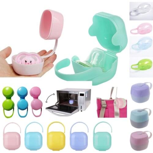 Baby Feeding Nipple Storage Box 1Pc Soild Portable Baby Infant Kids Pacifier Nipple Cradle Case Holder Travel Storage Box