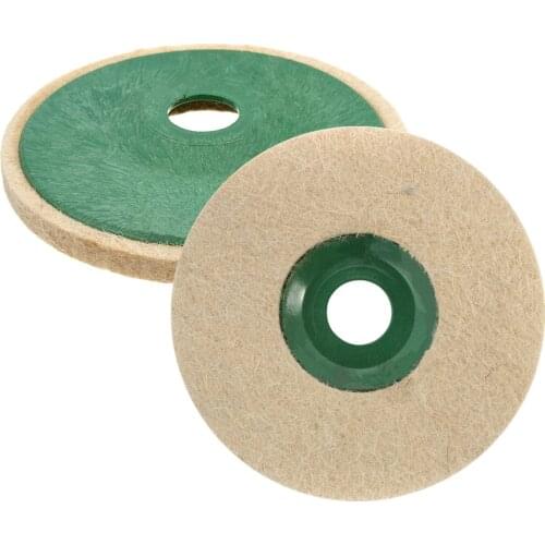 Excellent Quality Hot Sale 5 Inch Round Polishing Wheel Wool FELT Polishers Pad selected pure wool For Marble Stone Furniture
