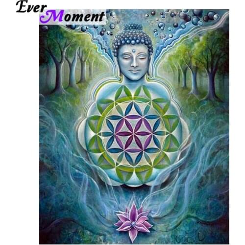 Diy diamond painting buddha mandala 5d full square stones painting set mosaic kit home decor diamond embroidery painting ASF740