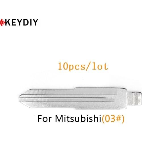 KEYDIY 10 pcs/lot Metal Blank Uncut Flip KD/VVDI/JMD Remote Key Blade Type #07 for Mitsubishi MIT11