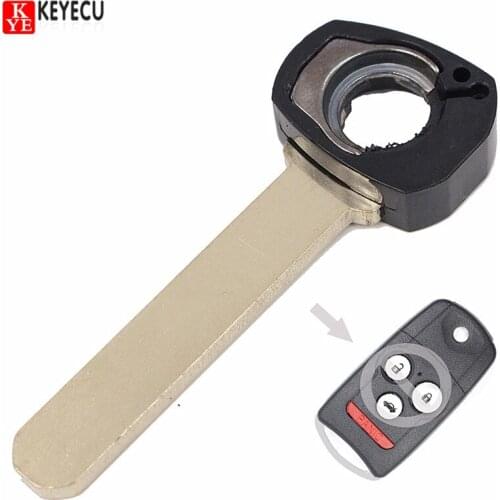 KEYECU 10pcs/lot New Replacement Uncut Ignition Insert Key Blade for Acura MDX RDX TL TSX
