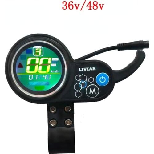 Electric Scooter LIVIAE Brushless Motor Controller 36V / 48V Speed Regulating Instrument LCD Screen Accelerator