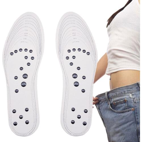 Health Magnetic Acupressure Massage Insoles Foot Therapy Reflexology Pain Relief Insoles for Women and Men Shoe Pads