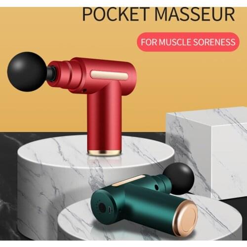 Deep Tissue Muscle Mini Massage Gun Body Shoulder Back Neck Massager Fitness Athletes Relaxation Slimming Shaping Pain Relief