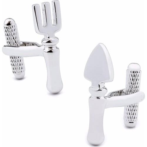 HAWSON Brand Fashion Jewelry Comic Knife And Fork Cufflinks For Men Suit Shirt High Quality Cufflinks Custom for Free Gift Box