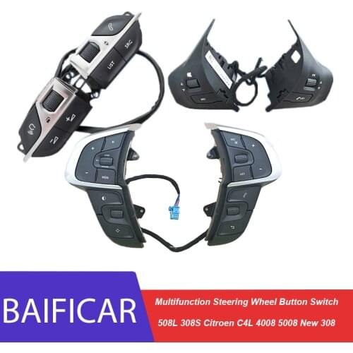 Baificar Brand New Multifunction Steering Wheel Button Switch For Peugeot 508L 308S Citroen C4L 4008 5008 New 308