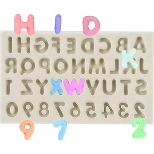 Alphabet Number Silicone Mold Fondant Mould Cake Decorating Tools Chocolate Mold Kitchen Accessories