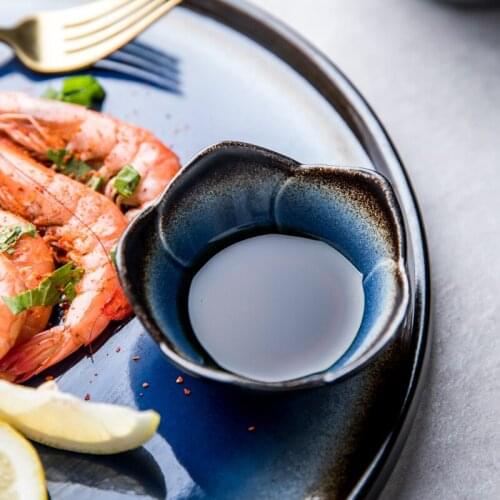 Nordic Creative Ceramic Seasoning Dish Household Small Sauce Dish Vinegar Soy Sauce Dish Side Dish Snack Plate