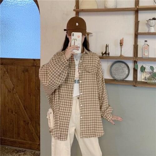 Женские рубашки в клетку Octeyam China At AliExpress