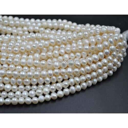 Wholesale 10 strands 6-6.5mm white freshwater pearl jewelry