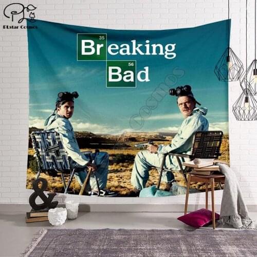 Plstar Cosmos Breaking Bad Blanket Tapestry 3D Printed Tapestrying Rectangular Home Decor Wall Hanging