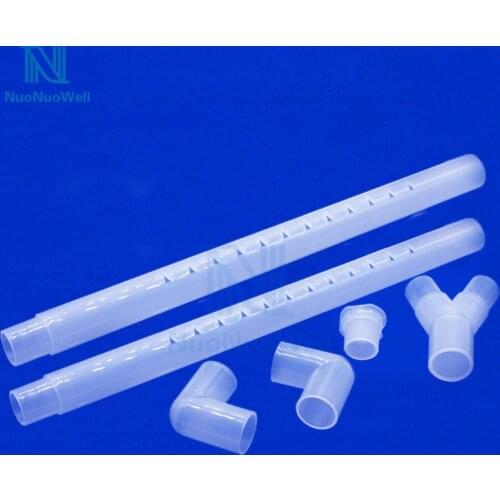 NuoNuoWell 2PCS-Pack DIY 20MM Transparent Rain Pipe Aquarium Filter Tank Outflow Pipe Spray Rain Bar External