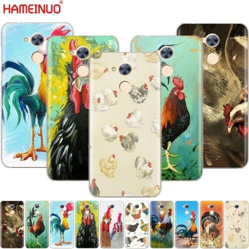 HAMEINUO Chicken Big Rooster Luxury Hybrid Cover phone Case for Huawei Honor 10 V10 4A 5A 6A 7A 6C 6X 7X 8 9 LITE