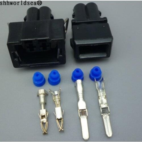 Shhworldsea 2 Pin 3.5mm Female Male Auto Waterproof Wire Harness Connector Automotive Plug For 357 972 762 and 357 972 752