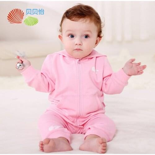 Bornbay Baby girl sport suit cotton unisex baby boy sport clothes for girl tracksuit 2pc long sleeve baby tracksuit