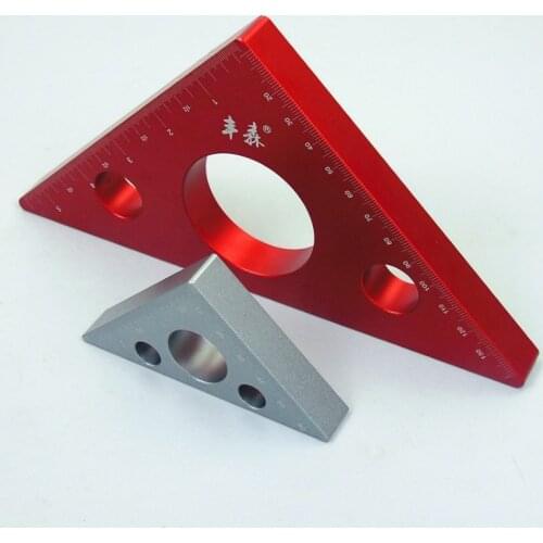 Woodworking Triangle Ruler Aluminum Height ruler Triangle ruler Meter Metric Inch DIY Woodworking Tools