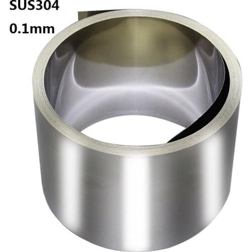 0.1mm thickness 5 meter SUS304 Stainless Steel Band Stainless Steel Strap Stainless Steel - Spring Sheet 304 slice ss340 roll