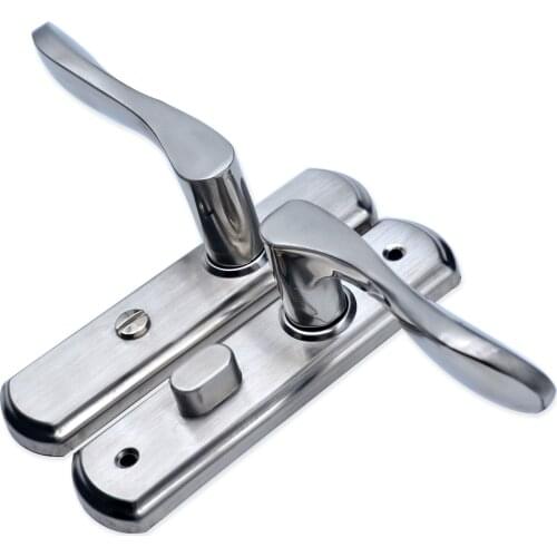 1 Set Mute Room Door Lock Handle Fashion Interior Door Knobs Single Bolt Door Lock Anti-theft Gate Lock Furniture Hardware