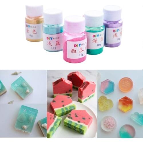 10g Mica Powder Epoxy Resin Dye Diy Soap Pigment Natural Mica Pearlescent Powder Resin Mold Handmade Candle Soap Coloring Powder