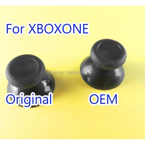 2Pcs Black 3d Analog Joystick Stick for XBox One Controller Analogue Thumbsticks Caps Mushroom with Tool for XBOXONE