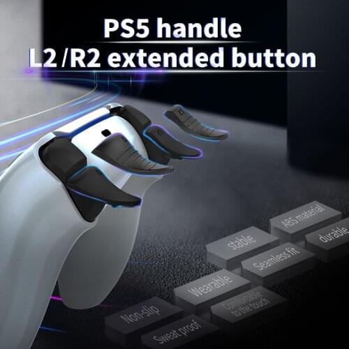 New L2 R2 Buttons Trigger Extenders Lengthened Pad For PlayStation 5 PS5 Controller Game Accessories