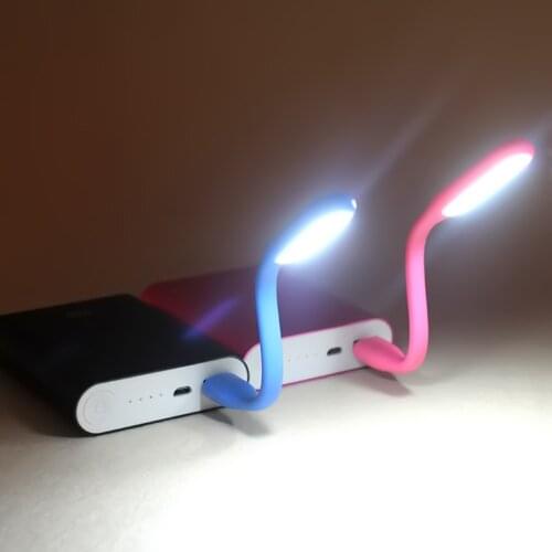 20Pcs Flexible USB LED Light Lamp Desk Reading Lights Camping Flashlight Night Light for PC Notebook Computer Power Bank