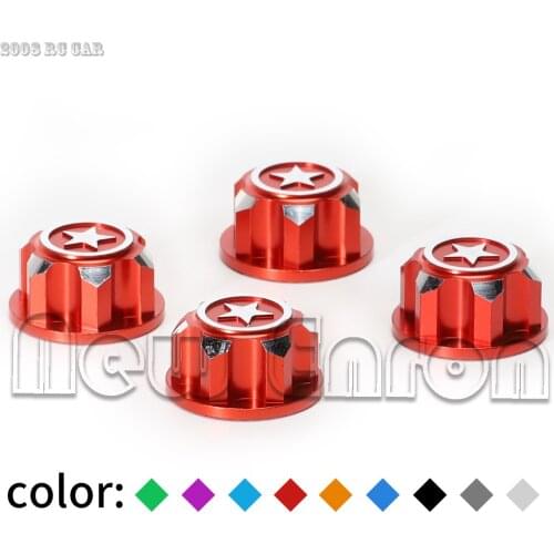 4PCS Hex Wheel Nut Center Cap Aluminium 17MM for 1:8 Off-road RC Car Monster Truck Traxxas X-Maxx SUMMIT E-REVO