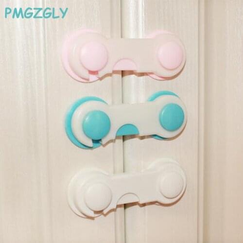 4 PC Cabinet Lock Drawer Cupboard Refrigerator Door Desk Plastic Locks Protection from Children Baby Child Safety Lock Saftey