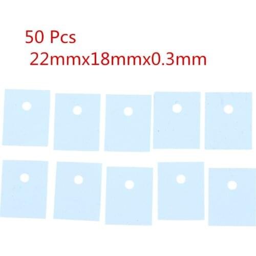 50pcsTO-3P Silicone Thermal Pad Sheets Transistor Insulation Pad Sheet Silicone Insulator