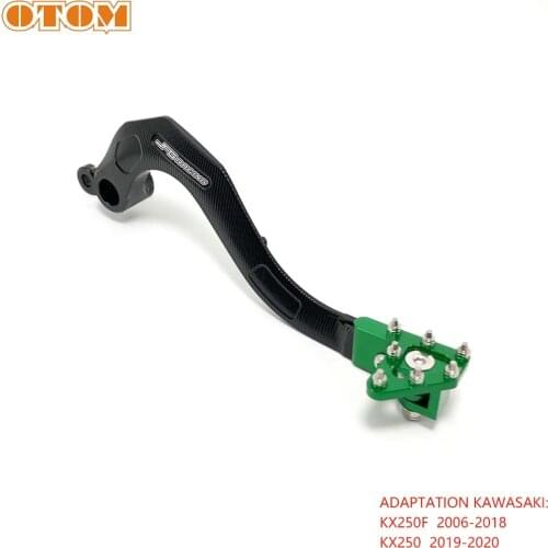 OTOM Motorcycle CNC Shifter Shift Rear Brake Lever Aluminum Foot Pedal For KAWASAKI KX250F 2006-2018 KX250 2019-2020 Motocross