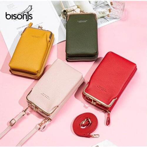 Женские сумки из искусственной кожи BISONJS China At AliExpress