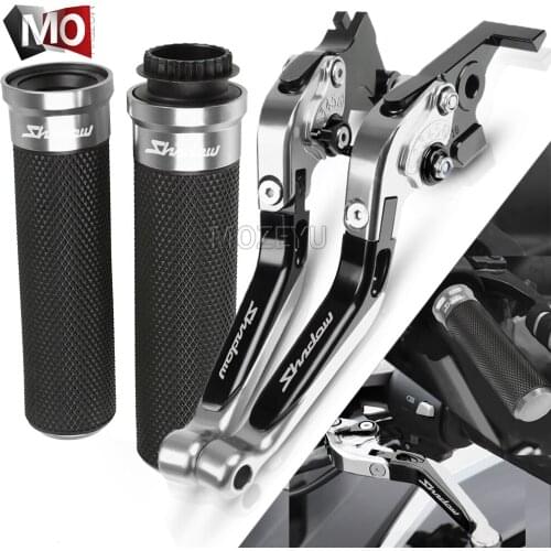 For Honda Black Spirit 2014-2016 2015 Motorcycle Accessories CNC Folding Extendable Brake Clutch Levers Handlebar Hand Grips