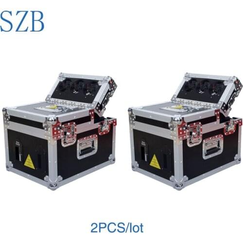 600W Haze Machine DMX Control Fog Hazer Smoke Machine with Flight Case for Concert DJ Club Stage Effect Equipment 2pcs/SZB-HM500