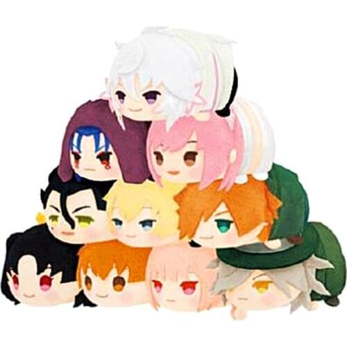 FGO Fate/Grand Order Merlin Cuchulainn Saber Attila Elizabeth Tamamo Keychain Plush Stuffed Doll Toy Pendant Fan Gift HOT Cos N