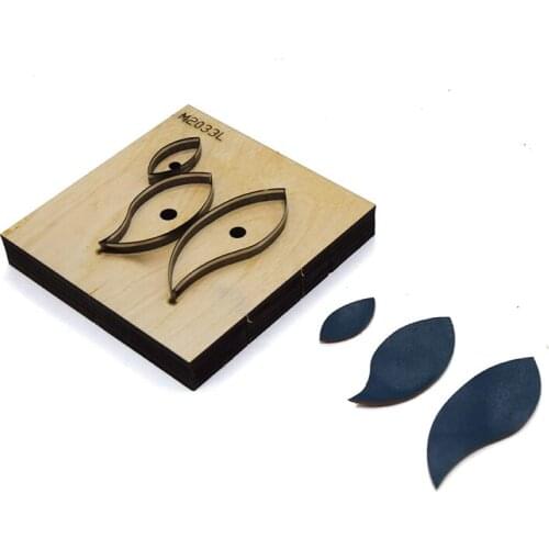 Herramientas para cuero leather craft template fabric cutter 3 earring die cutting knife mould modeling cutter hand punch tool