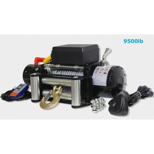 9500lb--13500lb 12V--24V electric winch with wireless remote control water proof Car truck auto barge trailer hand tool puller