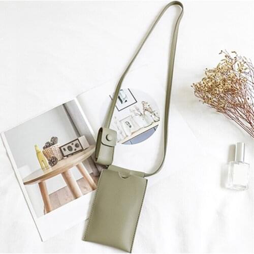 Fashion Phone Messenger Bag Korean Style Simple Hipster Shoulder Bag Casual Mori Artistic Verticle Phone Bag All-match