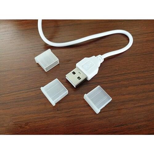 10 Pieces USB Cable Port Dust Plug Case Cable Protector usb cable Prevent rust for iphone Android