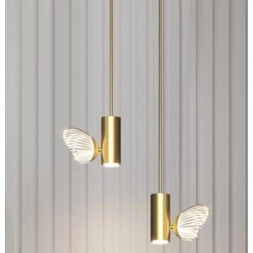 Modern LED Wall Lamp Bedroom Livingroom Wall Sconces Cute Butterfly Acrylic Loft Decoration Luminaire Dropshipping Surface Mount