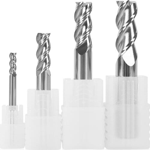 Cnc Aluminum 3 Flutes End Mill Cutter Tungsten Steel Tool CNC Machining carbide end milling