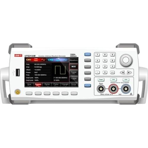 UNI-T UTG2062B/2082B/2122B Function/Arbitrary Waveform Generator Dual Channel 320MS/s 16bits Frequency Meter 60MHz/80MHz/120MHz