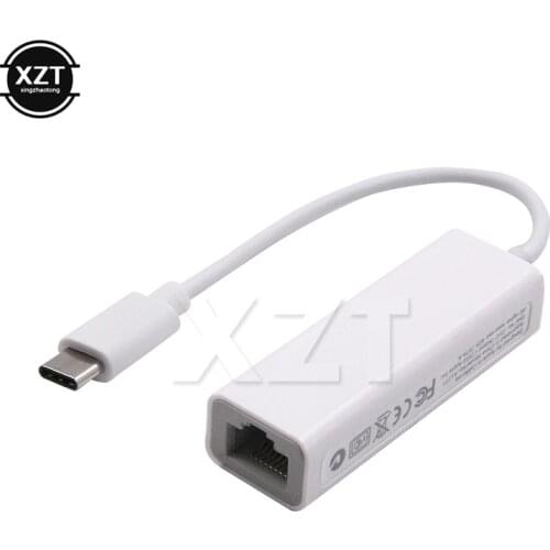 USB Ethernet Adapter 10/100Mbps Network Card Rj45 Type c USB C Lan For Macbook Windows Wired Internet Cable