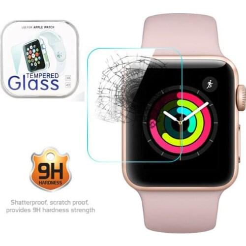 For i Watch Series 4 Tempered Glass For Apple Watch 40mm 44mm 2.5D Curved Edge Screen Protector Film Guard with retail package