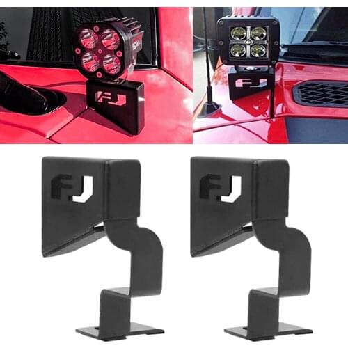 1 Pair Steel Corner Front Cowl Light Mount Brackets For Toyota Fj Cruiser 2007-2015 Work Light Mounting Bracket Car Part