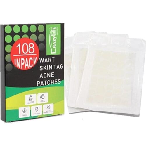 108 sheet Transparent concealer Stickers Acne Skin Tags Pimple Blemish Remover Patch Removal Care Spot Face care