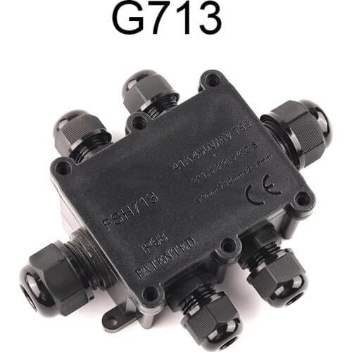 2/3/4/5/6 Way IP68 Outdoor Waterproof Cable Connector Junction Box With Terminal for Electrical Wiring Accessori