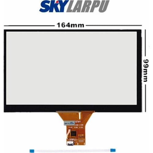 7"Inch 6 Wire 6 Pin Capacitive Touch Screen Panel For Car Navigation DVD Tablet PC 165mm*100mm 164mmx99mm Touchscreen Free Ship