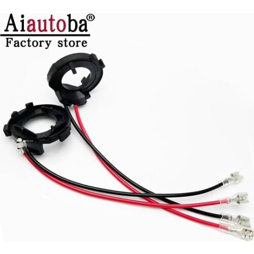 Aiautoba H7 LED Headlight Bulb Adapter Retainers Holder Socket Fit VW Golf MK7 Jetta (Pack of 2)